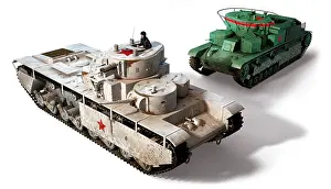 Tracked: Soviet T-28 and T-35 multi-turreted tanks used