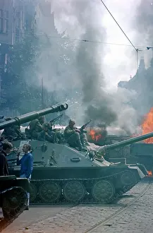 Libor: Soviet tank - troops - soldiers - Prague