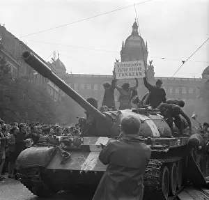 Authorized: Soviet tank - Wenceslas Square