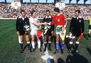 Respectively: Soviet Union and Czechoslovakia friendly football