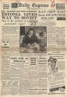 Deploys: Soviet Union deploys forces to Estonia