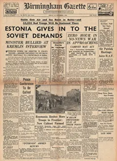 Deploys: Soviet Union deploys forces to Estonia
