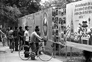 Learn: Soviet Union information boards in Hanoi, 1983