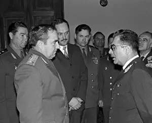 Peruvian: Soviet Union and Peru military commanders meeting, 1972