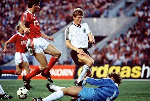 Midfielder: Soviet Union and West Germany friendly football