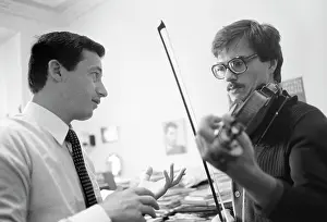 Virtuosi: Soviet violinist Vladimir Spivakov with his pupil
