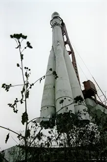 Kaluga: Soviet Vostok rocket at Tsiolkovsky Museum in Kaluga, 2005
