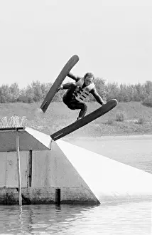 Rybinsk: Soviet water skiing championship, 1975