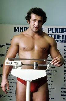 Weightlifter: Soviet weightlifter Viktor Sots, 1981