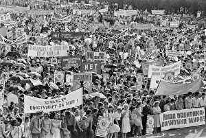 Activism: Soviet youth marches against nuclear war threat