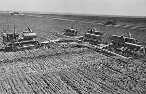 Lcgr1507: Sowing on a Communist collective farm on the steppes