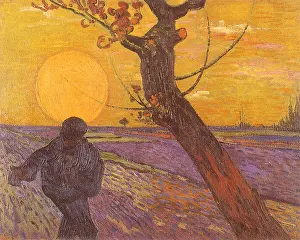 Sows: Sowing Seeds in Field, by Van Gogh