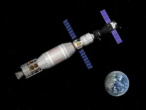 Stay: Soyuz deep space explorer docked begins to leave Earth orbit