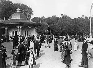 Silesia: Spa guests at the Kudowa spa, 1911