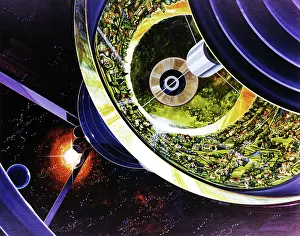Bernal: Space Colony Poster, 1970s