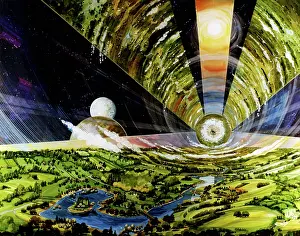 Conception: Space Colony Poster, 1970s