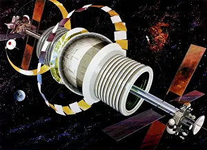 Bernal: Space Colony Poster, 1970s