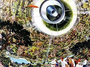 Bernal: Space Colony Poster, 1970s