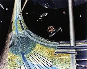 Conception: Space Colony Poster, 1970s