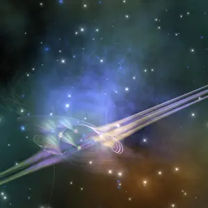 Flare: A space phenomenon sends out rays through the cosmos