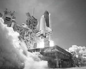 Spaceport: Space Shuttle Atlantis blasting off