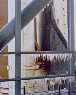 Ruptured: Space shuttle Challenger disaster. Icicles ?