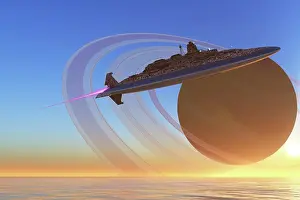 Spaceport: A spaceship blasts itself into orbit after exploring one