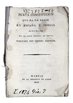Constitutions: Spain (1808). Constitution of Bayonne. SPAIN