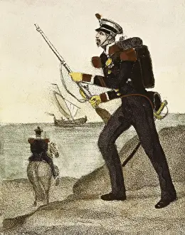 Carabiniers: Spain (1833). Carabiniers of coasts and borders