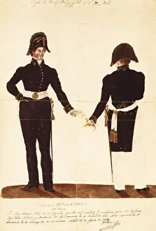 Lithographies: Spain (1833). Uniform for advisors, deputies