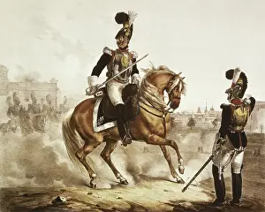 Cuirassiers: Spain (19th c.). Cuirassiers of the Royal Guard