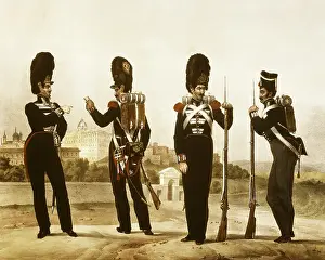 Espanol: Spain (19th c.). Grenadiers of the Royal Guard
