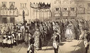 Saragossa: Spain (19th c.). The kings of Spain Isabella