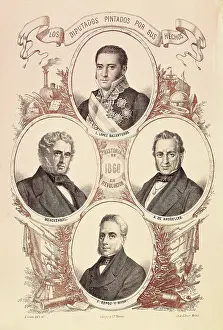 Mina: Spain (19thc.). Portrait of some politicians: