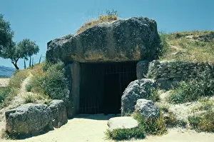 Andalusians: Spain. Antequera.. Menga Cave