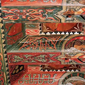 Polychromy: Spain. Aragon. La Puebla de Castro. Mudejar aljarfe (14th. C