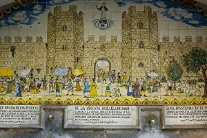 Portaferrissa: SPAIN. Barcelona. Gothic Quarter. Ceramics panel