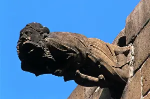 Gargoyle: SPAIN. Barcelona. Gothic Quarter. Gargoyle. Gothic