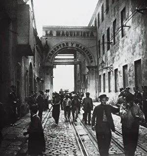 Maritima: SPAIN. Barcelona. Metallurgists strike in the