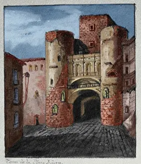 Augusta: Spain. Barcelona. Praetoria Gate. New Square (Plaza Nueva)