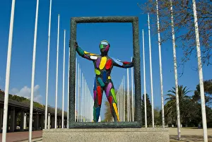 Olimpico: SPAIN. Barcelona. Sant Marti. Sculpture of an