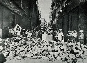 SPAIN. Barcelona. Spain (1909). Tragic Week in