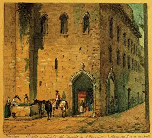 Mosteyrin: Spain. Barcelona.Duke of Medinaceli Square. Fountain and ent