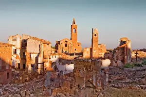 Daybreak: SPAIN. Belchite. Ruins of the old town destroyed
