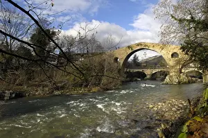 Onis: SPAIN. Cangas de Onis. Medieval bridge of Cangas