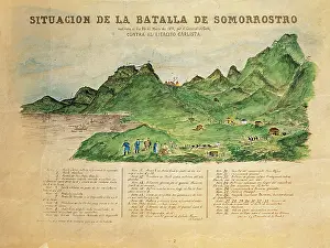 Biscayans: Spain. Third Carlist War. Situation of the battle