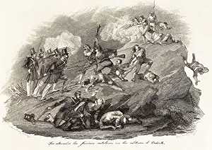 Romanticismo: Spain. Carlist Wars. Catalan rebels are attacked
