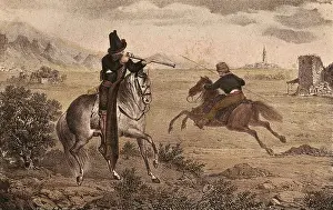 Carlism: Spain. Carlist Wars. Cavalry of the Cid. Picture
