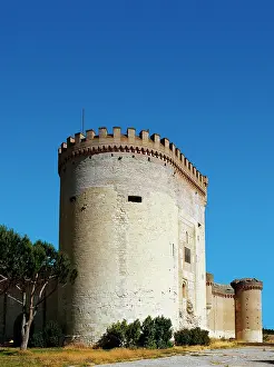 Homage: Spain. Castile and Leon. Arevalo. Castle. Semicircular keep