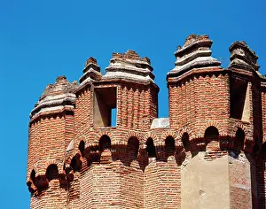 Mudejar: Spain. Castile-Leon. Coca Castle.15th century. Mudejar style